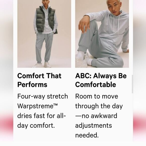 NWT Lululemon ABC JOGGER IN OBSIDIAN - Picture 9 of 13